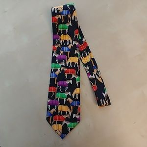 Silk Tie with Horses